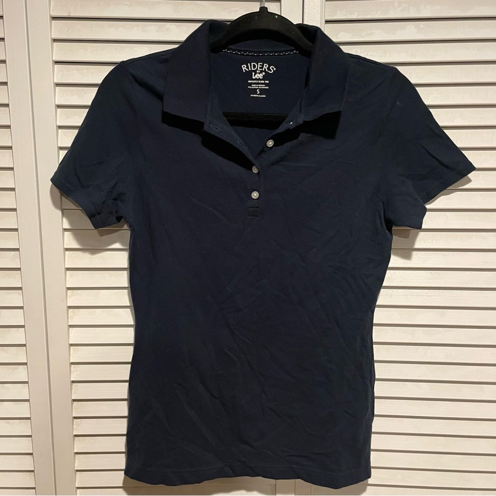 Riders by Lee Navy Short Sleeved Polo NWOT